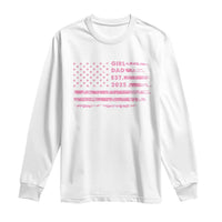 Girl Dad Est. 2025 Long Sleeve Shirt Expect Baby Fathers Day USA Flag