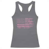 Girl Dad Est. 2025 Racerback Tank Top Expect Baby Fathers Day USA Flag