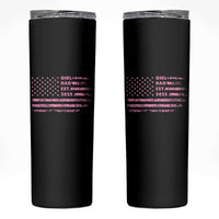Girl Dad Est. 2025 Skinny Tumbler Expect Baby Fathers Day USA Flag