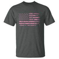 Girl Dad Est. 2025 T Shirt Expect Baby Fathers Day USA Flag