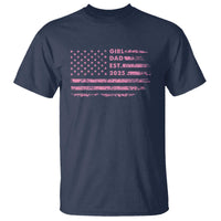 Girl Dad Est. 2025 T Shirt Expect Baby Fathers Day USA Flag
