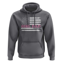 Personalised Dad Of Girl Hoodie Custom Year Daddy Fathers Day USA Flag - Wonder Print Shop