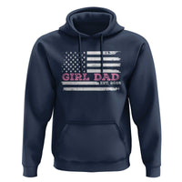 Personalised Dad Of Girl Hoodie Custom Year Daddy Fathers Day USA Flag - Wonder Print Shop