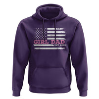 Personalised Dad Of Girl Hoodie Custom Year Daddy Fathers Day USA Flag - Wonder Print Shop