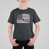 Personalised Dad Of Girl T Shirt For Kid Custom Year Daddy Fathers Day USA Flag - Wonder Print Shop