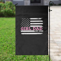 Dad Of Girl Est. 2026 Garden Flag Daddy Fathers Day USA Flag - Wonder Print Shop