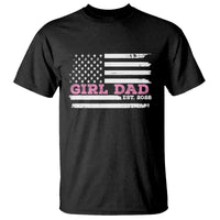 Dad Of Girl Est. 2026 T Shirt Daddy Fathers Day USA Flag - Wonder Print Shop