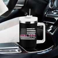 Dad Of Girl Est. 2026 Tumbler With Handle Daddy Fathers Day USA Flag - Wonder Print Shop