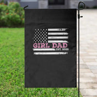 Dad Of Girl Est. 2022 Garden Flag Father Girl To Be 2022 Daddy Fathers Day USA Flag - Wonder Print Shop