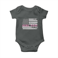 Dad Of Girl Est. 2022 Baby Onesie Father Girl To Be 2022 Daddy Fathers Day USA Flag - Wonder Print Shop