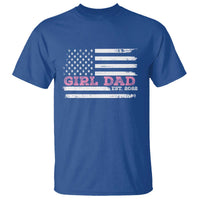 Dad Of Girl Est. 2022 T Shirt Father Girl To Be 2022 Daddy Fathers Day USA Flag - Wonder Print Shop