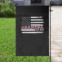 Grandpa Of Girl Est. 2025 Garden Flag Fathers Day USA Flag - Wonder Print Shop