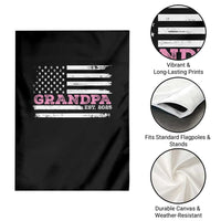 Grandpa Of Girl Est. 2025 Garden Flag Fathers Day USA Flag - Wonder Print Shop