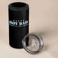 Boy Dad Est 2025 4 in 1 Can Cooler Tumbler Expect Baby Boy Son Father 2025