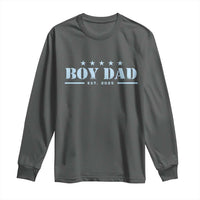 Boy Dad Est 2025 Long Sleeve Shirt Expect Baby Boy Son Father 2025