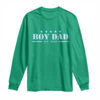 Boy Dad Est 2025 Long Sleeve Shirt Expect Baby Boy Son Father 2025