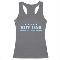 Boy Dad Est 2025 Racerback Tank Top Expect Baby Boy Son Father 2025