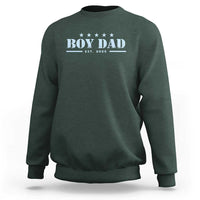 Boy Dad Est 2025 Sweatshirt Expect Baby Boy Son Father 2025