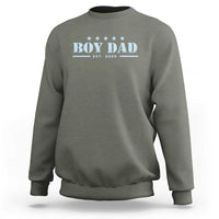 Boy Dad Est 2025 Sweatshirt Expect Baby Boy Son Father 2025