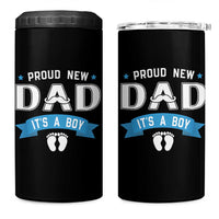 New Dad It's a Boy 4 in 1 Can Cooler Tumbler Newborn Daddy Father Baby Boy Son