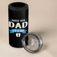 New Dad It's a Boy 4 in 1 Can Cooler Tumbler Newborn Daddy Father Baby Boy Son