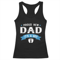 New Dad It's a Boy Racerback Tank Top Newborn Daddy Father Baby Boy Son