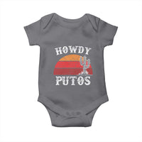Howdy Putos Baby Onesie Funny Cactus Retro Vintage