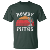 Howdy Putos T Shirt Funny Cactus Retro Vintage