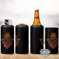 Howdy Putos 4 in 1 Can Cooler Tumbler Funny Western Country Rodeo Southern Retro Cowboy - Wonder Print Shop