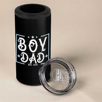 Boy Dad Est 2025 4 in 1 Can Cooler Tumbler Expect Baby Boy Son Fathers Day 2025