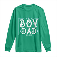 Boy Dad Est 2025 Long Sleeve Shirt Expect Baby Boy Son Fathers Day 2025