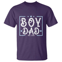Boy Dad Est 2025 T Shirt Expect Baby Boy Son Fathers Day 2025