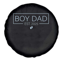 Boy Dad Est 2025 Spare Tire Cover Daddy Of Newborn Baby Boy First Fathers Day