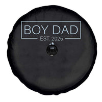 Boy Dad Est 2025 Spare Tire Cover Daddy Of Newborn Baby Boy First Fathers Day