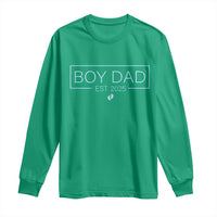 Boy Dad Est 2025 Long Sleeve Shirt Newborn Daddy Father Baby Boy Son Expect Baby