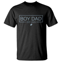 Boy Dad Est 2025 T Shirt Newborn Daddy Father Baby Boy Son Expect Baby