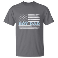 Boy Dad Est 2025 T Shirt Newborn Daddy Father Baby Boy Son USA Flag