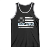 Boy Dad Est 2025 Tank Top Daddy Of Newborn Baby Boy First Fathers Day USA Flag