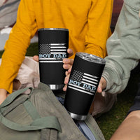 Boy Dad Est 2025 Tumbler Cup Newborn Daddy Father Baby Boy Son USA Flag