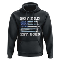 Boy Dad Est 2025 Hoodie Newborn Daddy Father Baby Boy Son USA Flag Fighter Jets