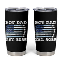 Boy Dad Est 2025 Tumbler Cup Newborn Daddy Father Baby Boy Son USA Flag Fighter Jets