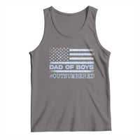 Dad Of Boys Outnumbered Tank Top Daddy Of Newborn Baby Boy First Fathers Day Camo American Flag