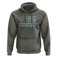 Boy Dad Est 2025 Hoodie American Flag First Fathers Day