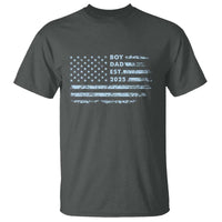 Boy Dad Est 2025 T Shirt American Flag First Fathers Day