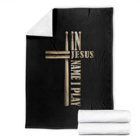 Christian Drummer Throw Blanket In Jesus Name I Play Drumstick Cross Drums Percussionist