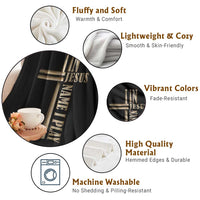 Christian Drummer Throw Blanket In Jesus Name I Play Drumstick Cross Drums Percussionist