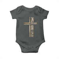 Christian Drummer Baby Onesie In Jesus Name I Play Drumstick Cross Drums Percussionist