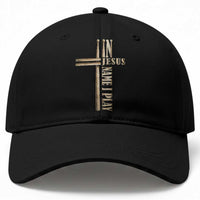 Christian Drummer Baseball Cap In Jesus Name I Play Drumstick Cross Drums Percussionist