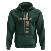 Christian Drummer Hoodie In Jesus Name I Play Drumstick Cross Drums Percussionist