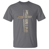 Christian Drummer T Shirt In Jesus Name I Play Drumstick Cross Drums Percussionist